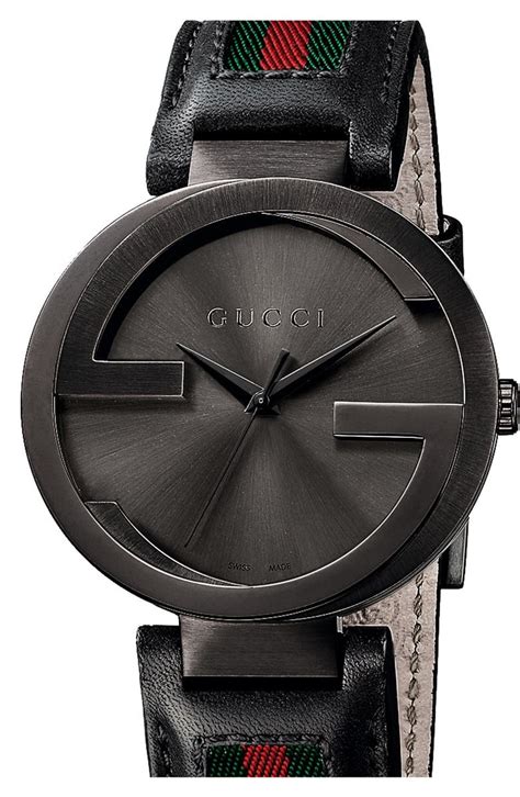 gucci interlocking g watch replica|gucci gunmetal tone chronograph watch.